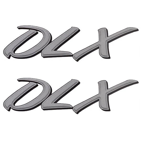 Lund Boat Raised Decals 1986395 - WC-16 DLX 7 X 2 Inch Silver (pair)