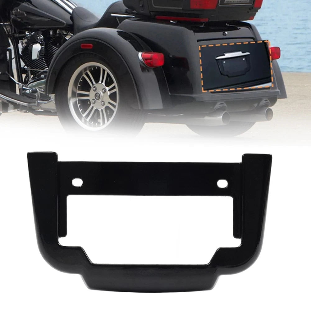 Black Rear License Plate Frame Mount for Harley Tri Glide Ultra Classic 2011-up