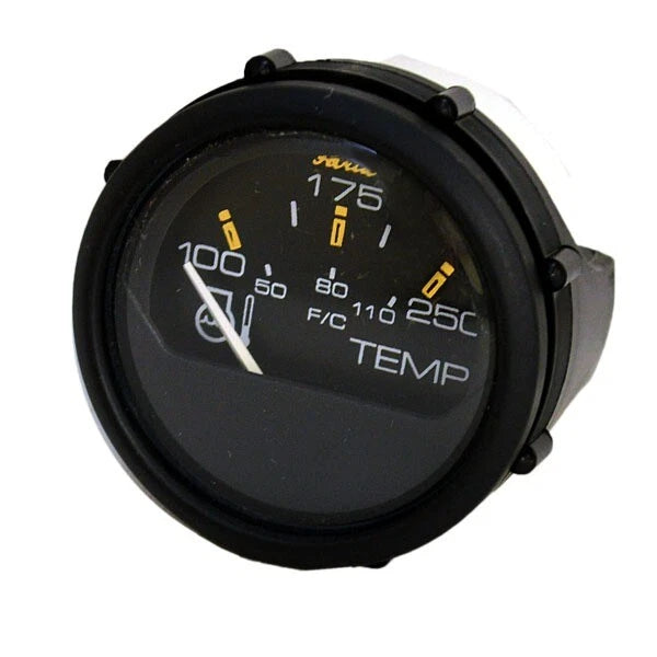 Faria Boat Temperature Gauge GP9423B - 2 Inch Black