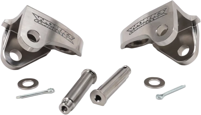 WORKS Foot Peg Mount Titanium for Honda CRF250/450 2019 Offroad Bikes