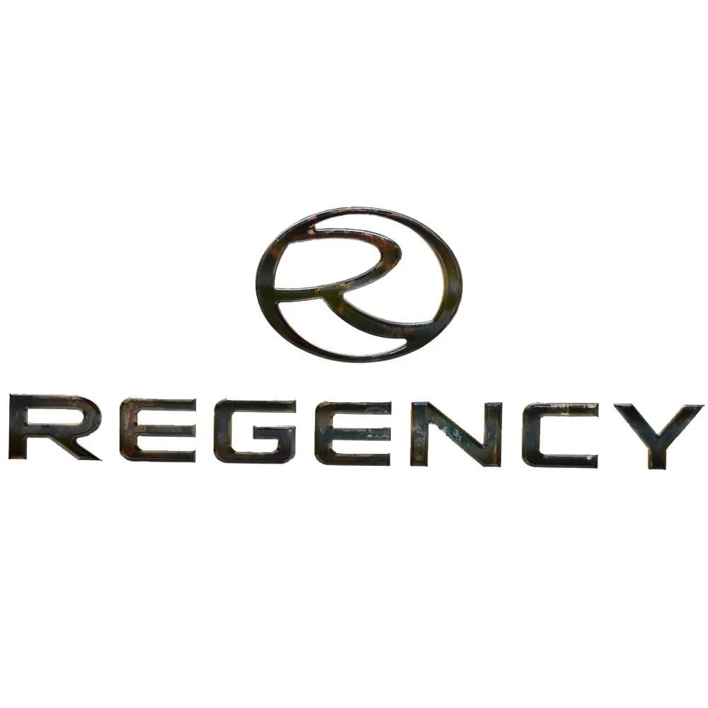 Regency Boat Raised Decal 178166 - 27 1/2 X 10 3/8 Inch Silver Bronze