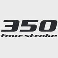 Yamaha Boat Outboard Decal 1035090 - 350 Four Stroke Gray