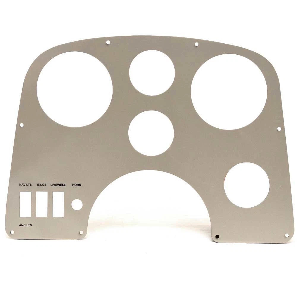 Lowe Boat Blank Gauge Panel 2074688 - Stryker 17 Gray 13 1/4 Inch