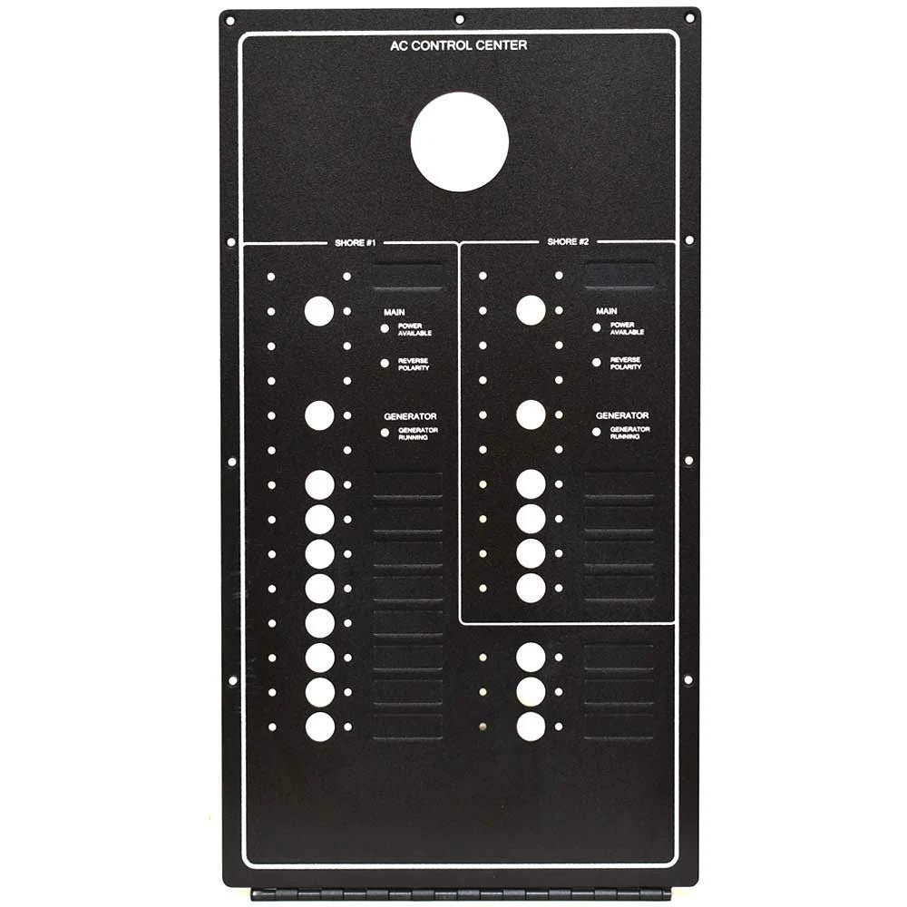 Marquis Boat Blank AC Control Breaker Panel 5766692 - Black Aluminum