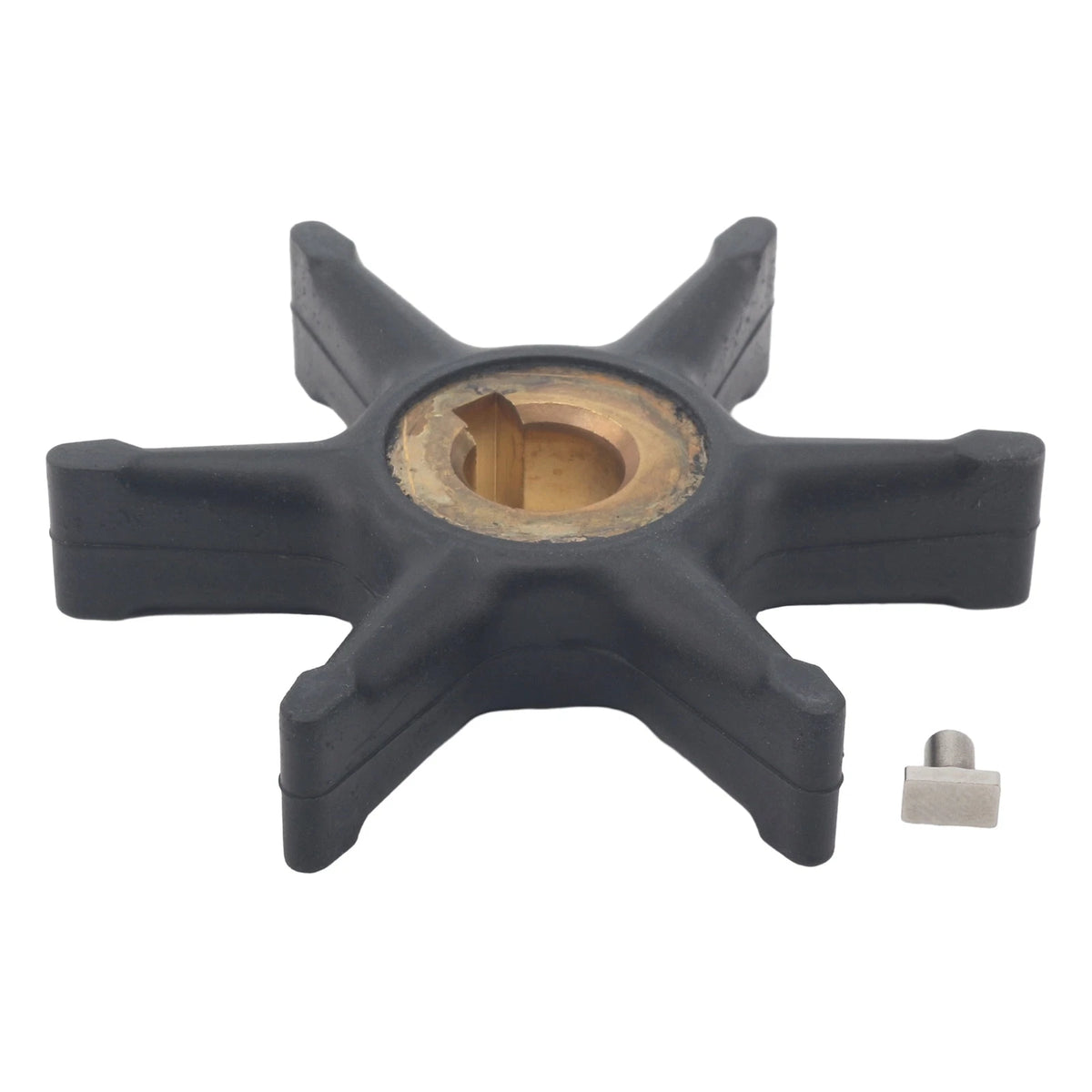 Outboard Water Pump Impeller with Key for Johnson Evinrude 3 4 5 5.5 6 7.5 HP