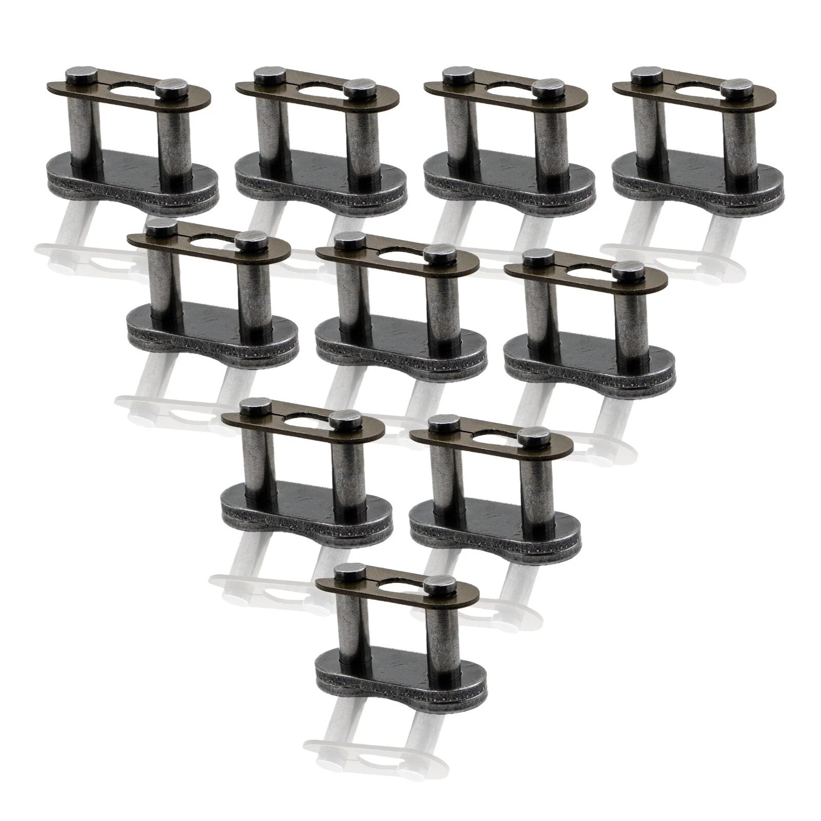 10 Pcs 420 Chain Master Connector Link ATV Dirt Pit Bike Quad 50 70 90 110 125cc