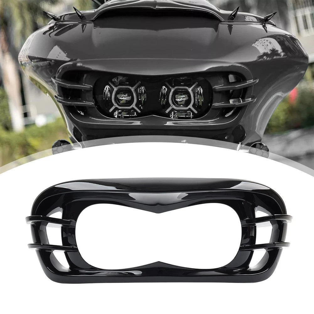 Motorcycle Unpainted Black Headlight Bezel for Harley Road Glide FLTRX FLTRU 15+