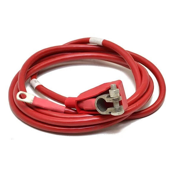 Boat Crank Battery Cable - 12 Foot 2/0 AWG Red