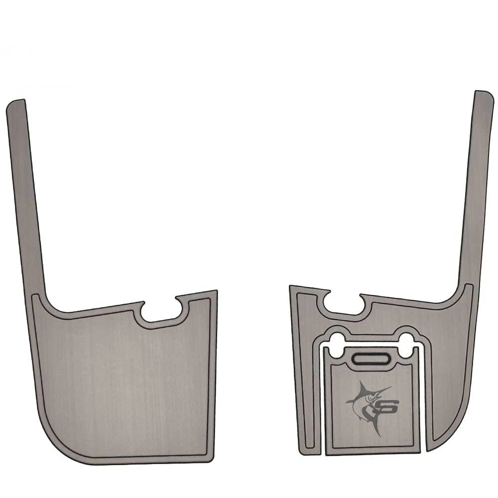 Striper Boat Non-Skid Mats - 230 WA Swim Platform Gray Black (3PC)