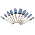10Pcs 1/8" Abrasive Mounted Grinding Stone Rotary Tool Set Wheel Head Dremel X