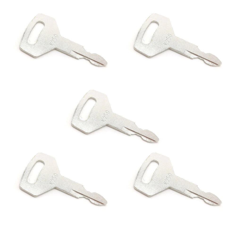 5 Case Kobelco Kawasaki Holland Mini-Excavator Ignition Keys K250 Ships Free