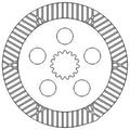 John Deere DISC AZ40478 2140 (SN -370492),2130, 2040 (with Hvy Du