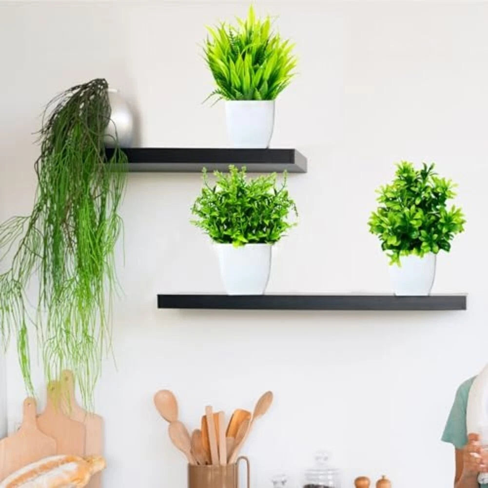 Decorative 4pcs Artificial Plants with Pots for Indoor and Outdoor Use