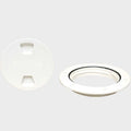 Beckson Boat Deck Plate DP42-W - 6 Inch Textured White Plastic