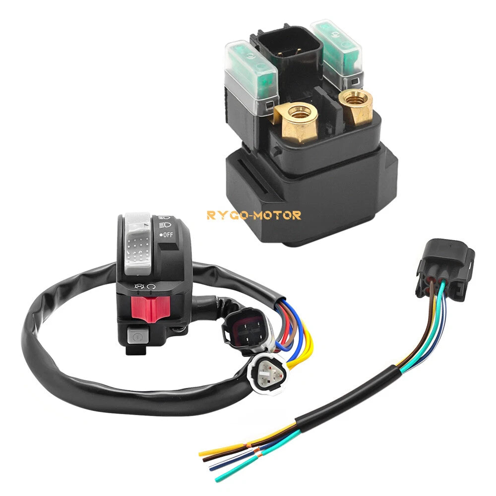 For Yamaha Grizzly 700 YFM700 2007 -23 Handlebar Switch & Starter Solenoid Relay