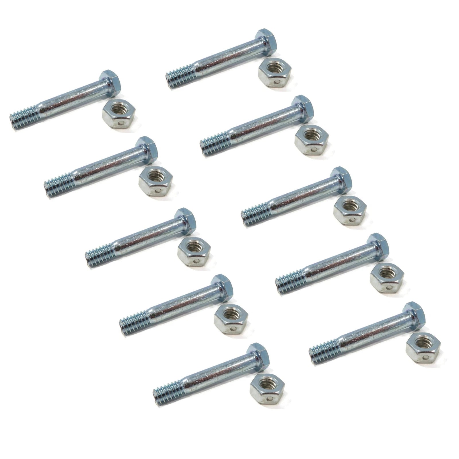 (pack of 10) Shear Pin Bolt & Nut for John Deere Snowblower PC2569, PC2570 24