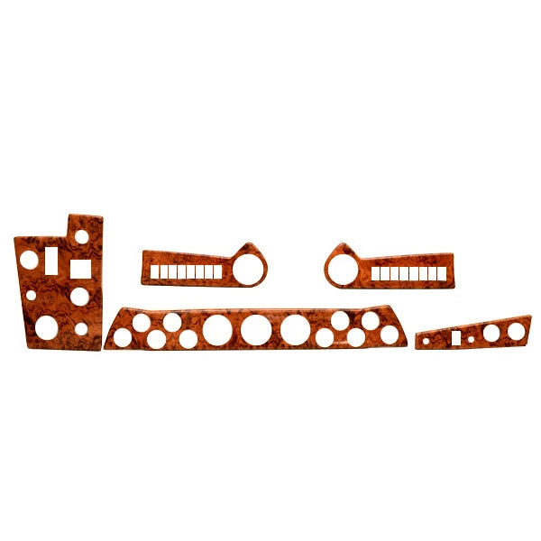 Larson Boat Blank Gauge Panel - 350 Cabrio Faux Woodgrain (5 PC Kit)