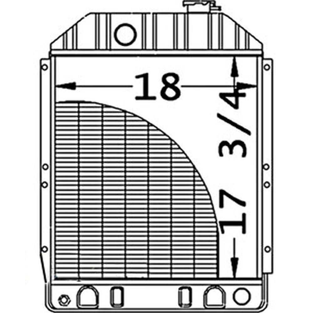 Radiator MG771716 Fits John Deere 675