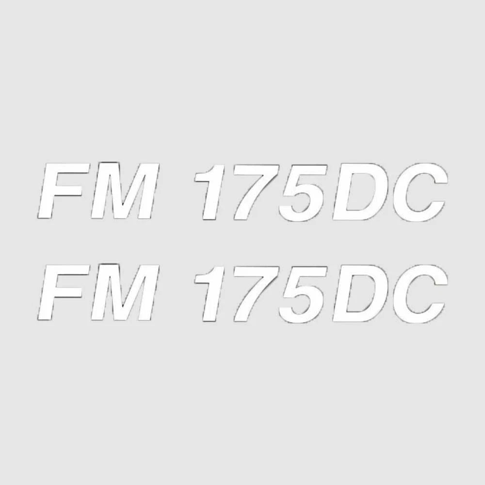 Lowe Boat Brand Decal 1908521 - FM 175 DC White Stickers (pair)