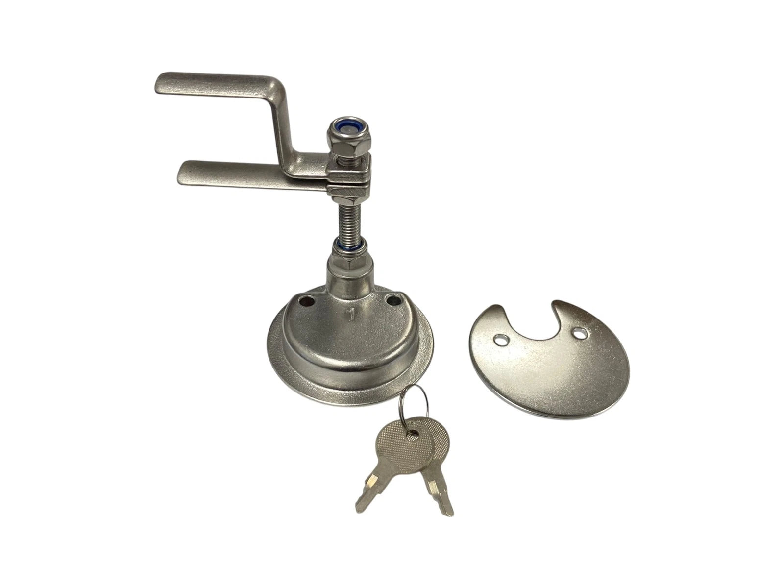Marine Latch Face 2 7/16" Cutout 1 15/16" with Lock Kit (missing Hardware)