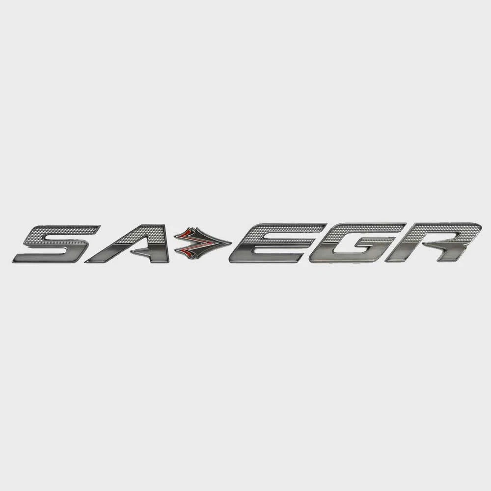 Supra Boat Raised Logo Decal Emblem 117098 - SA EGR Chrome