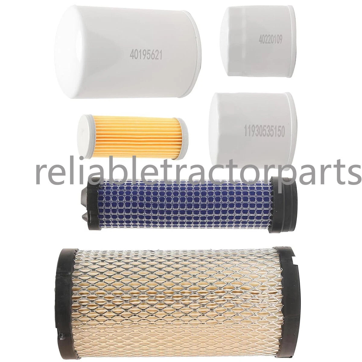 11930535150 40049450 6pcs Filter Kit for LS Tractor MT125 Yanmar 3TNV80F