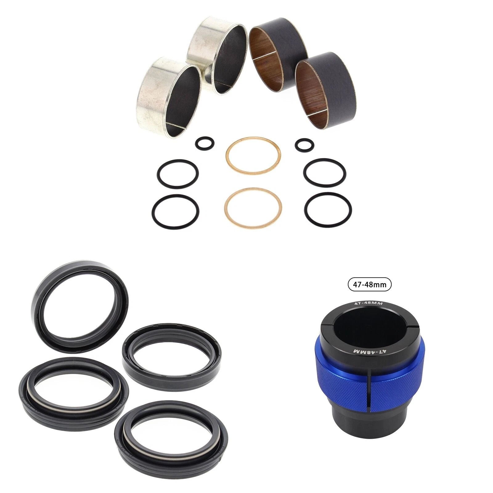Complete Front Fork Rebuild Kit for KTM 250 EXC Racing 2003 56- with Driver
