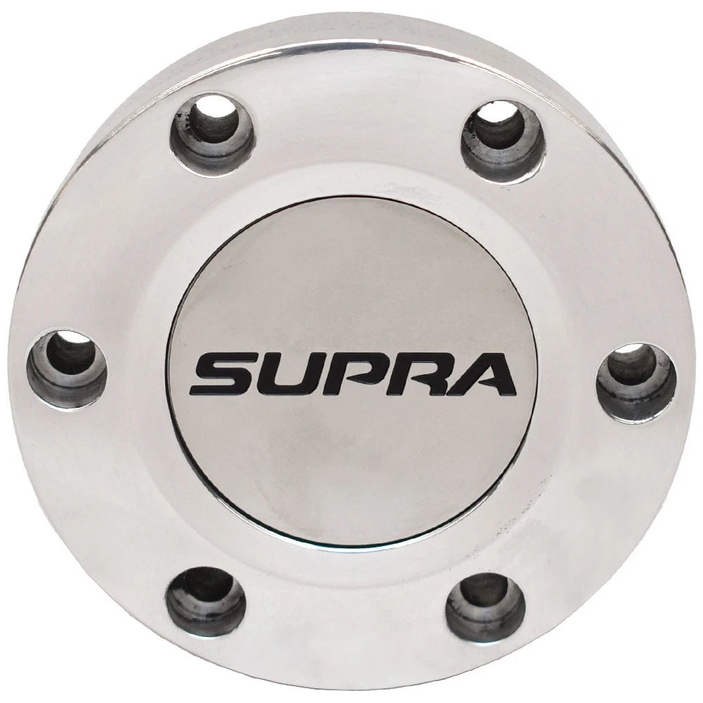 Supra Boat Steering Wheel Cap - 3 1/2 Inch Polished Aluminum