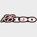 Ranger Boat Sticker Brand Decal 322053 - RB190 Red Silver Sticker