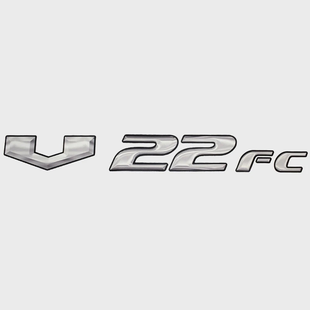 SunCatcher Boat Model Decal Sticker 73405329 - V22FC Silver Black