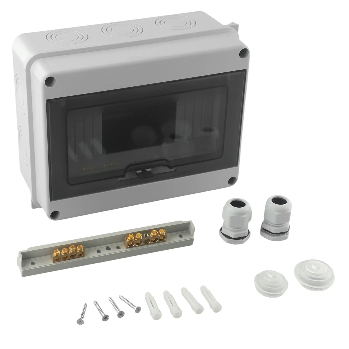 200x155x95mm HT Outdoor Waterproof Distribution-B Ox 1Row 8 Modules IP65 Fuse-Box