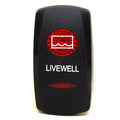 Carling Boat Rocker Switch Cover - Livewell Black Plastic Actuator