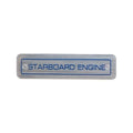 Sea Ray Boat Decal Label Sticker 1698949 - Starboard Engine Silver