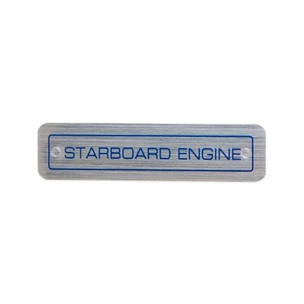Sea Ray Boat Decal Label Sticker 1698949 - Starboard Engine Silver