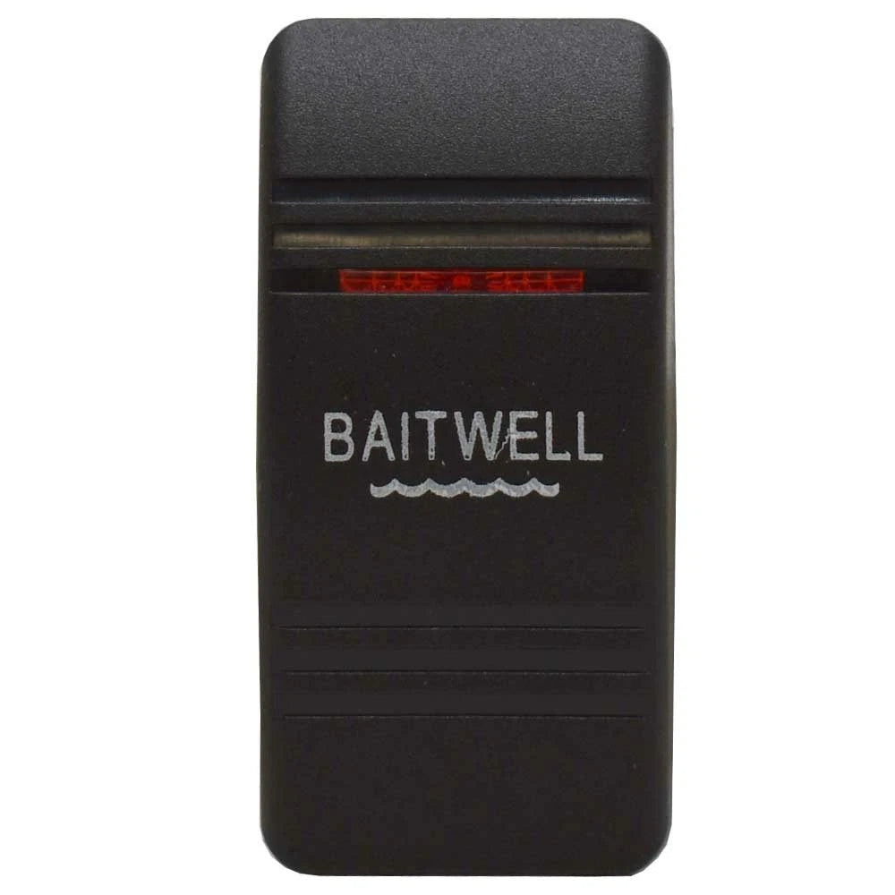 Carling Contura III Boat Rocker Switch Actuator - Baitwell Black