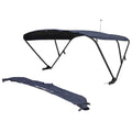 Ranger Pontoon Boat Power Bimini Top - 102-104 Inch Blue Navy