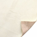 Boat Fuzzy Back Vinyl - Faux Perforated Off White 54 Inch (YD)