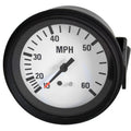 Beede Boat Speedometer 940551 0592 - 60 MPH 3 1/4 Inch Black White
