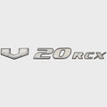 SunCatcher Boat Raised Emblem Decal Sticker 73405596 - V20RCX Gray