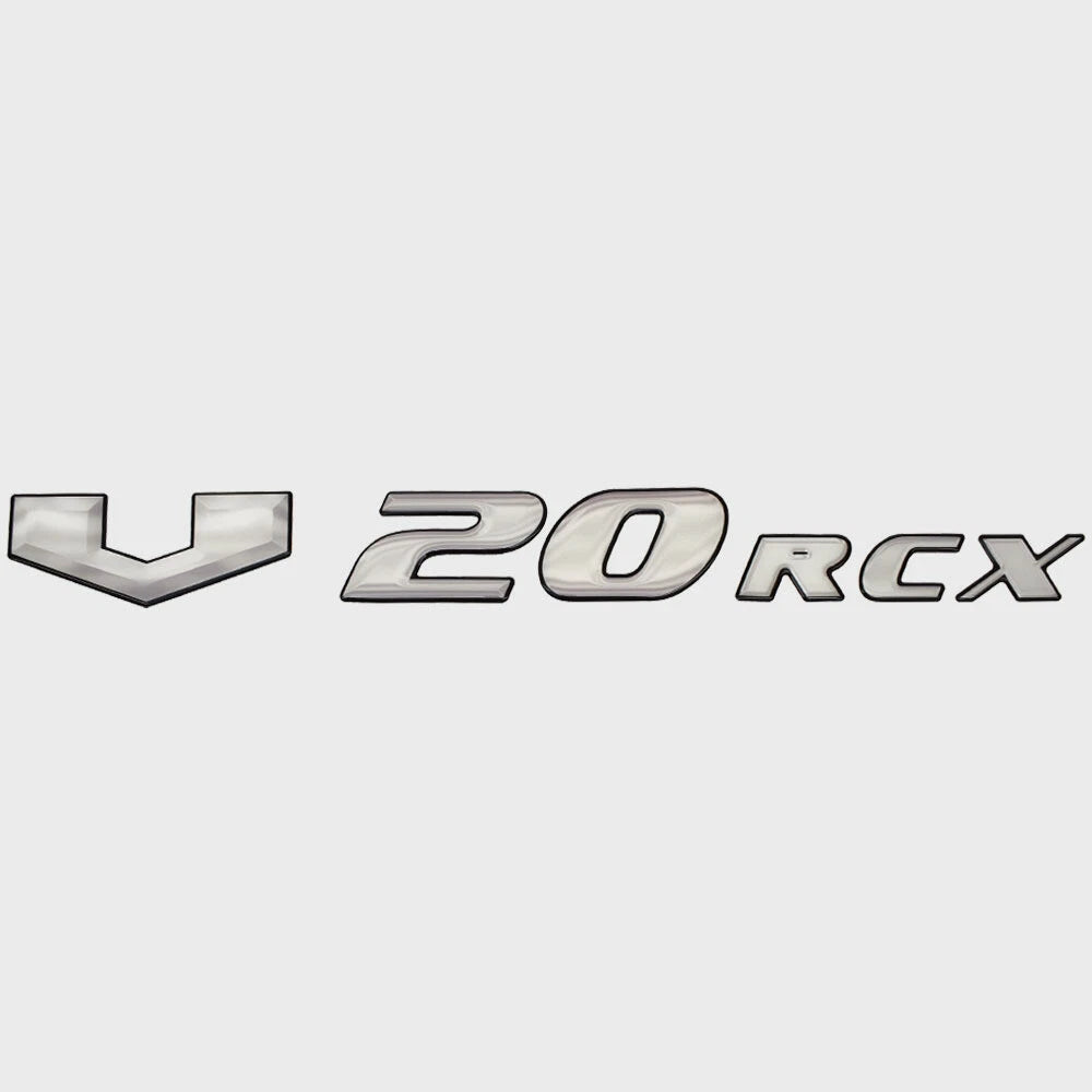 SunCatcher Boat Raised Emblem Decal Sticker 73405596 - V20RCX Gray
