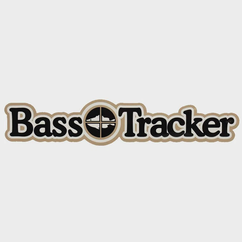 Tracker Boat Brand Decal 362239 - Bass Tracker Taupe/Black Sticker