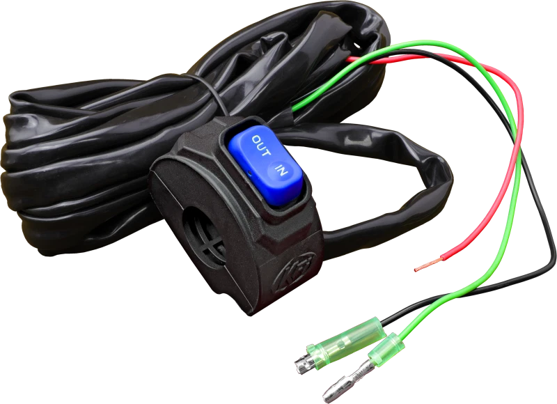 KFI Mini Rocker Switch Kit for ATV Handlebar, 10 Ft Wires, Easy Mounting