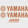 Yamaha Boat Cowling Decal HW2390 - 200 Four Stroke Bronze Sticker (kit)