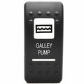 Carling Boat Rocker Switch Plate - Galley Pump Black Actuator