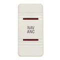 Standard Boat NAV - ANC Rocker Switch Cover - 2 X 1 Inch White Plastic