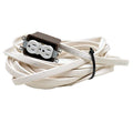 Boat Electrical Hook Up Cord with Outlet Box - 41FT 12/4 AWG White