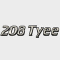 Lund Boat Raised Emblem Decal 2120627 - 208 Tyee Silver Black Sticker