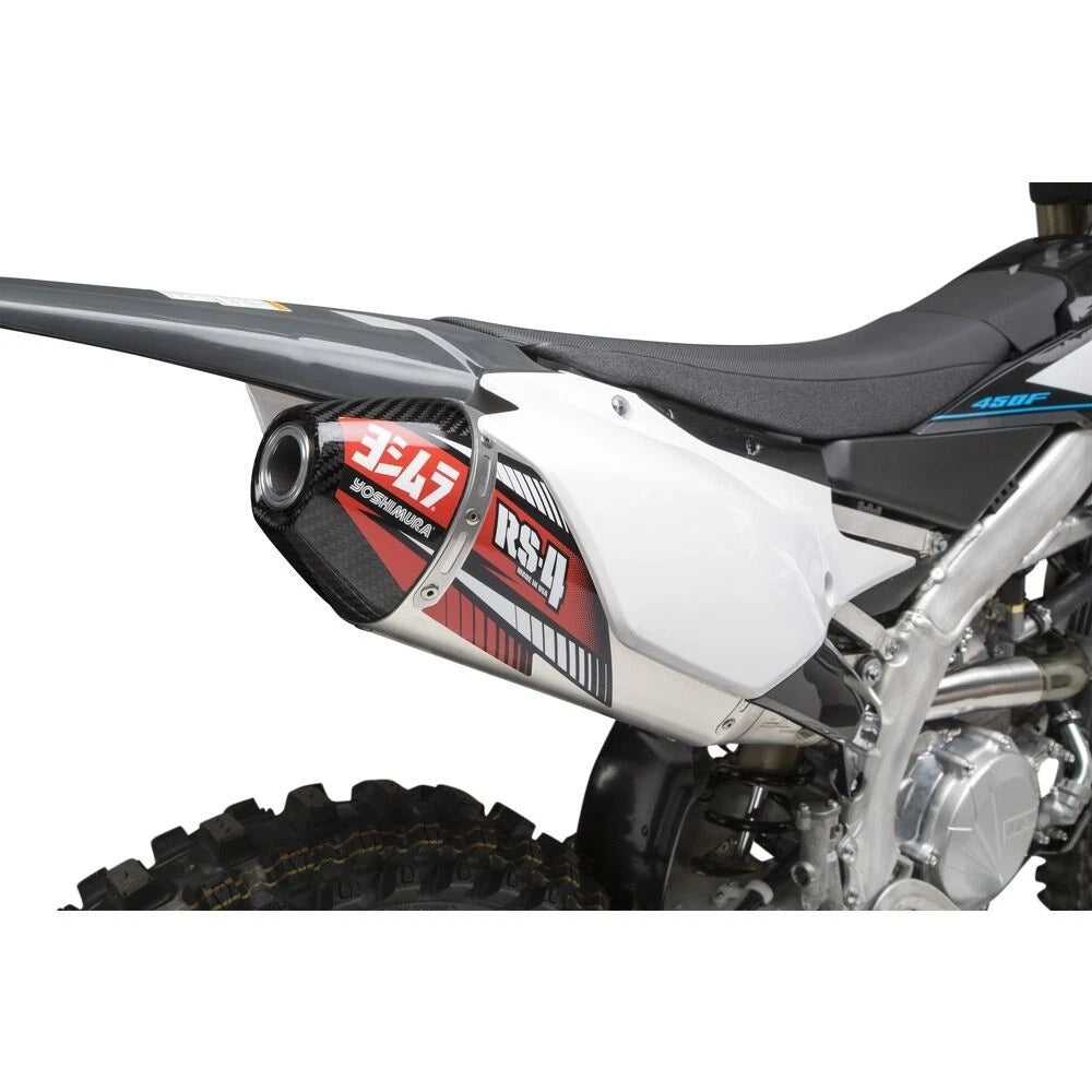 Yoshimura RS4 Stainless Full Exhaust/Alloy Muffler for Yamaha YZ450F 2018-2022