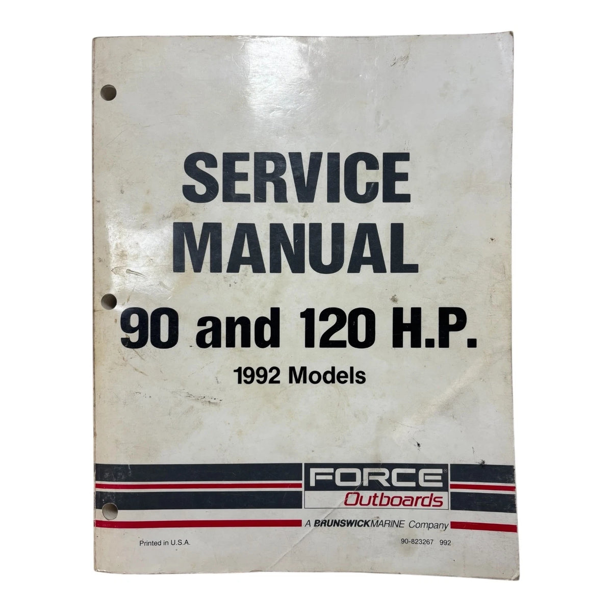 Force Outboards 90-823267, 90 and 120 HP. 1992 Models Service Manual
