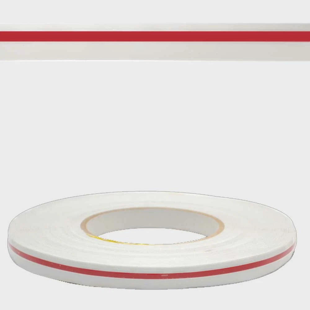 Boat Pinstripe - 1/2 Inch X 150 Ft Roll Red/Clear Sticker